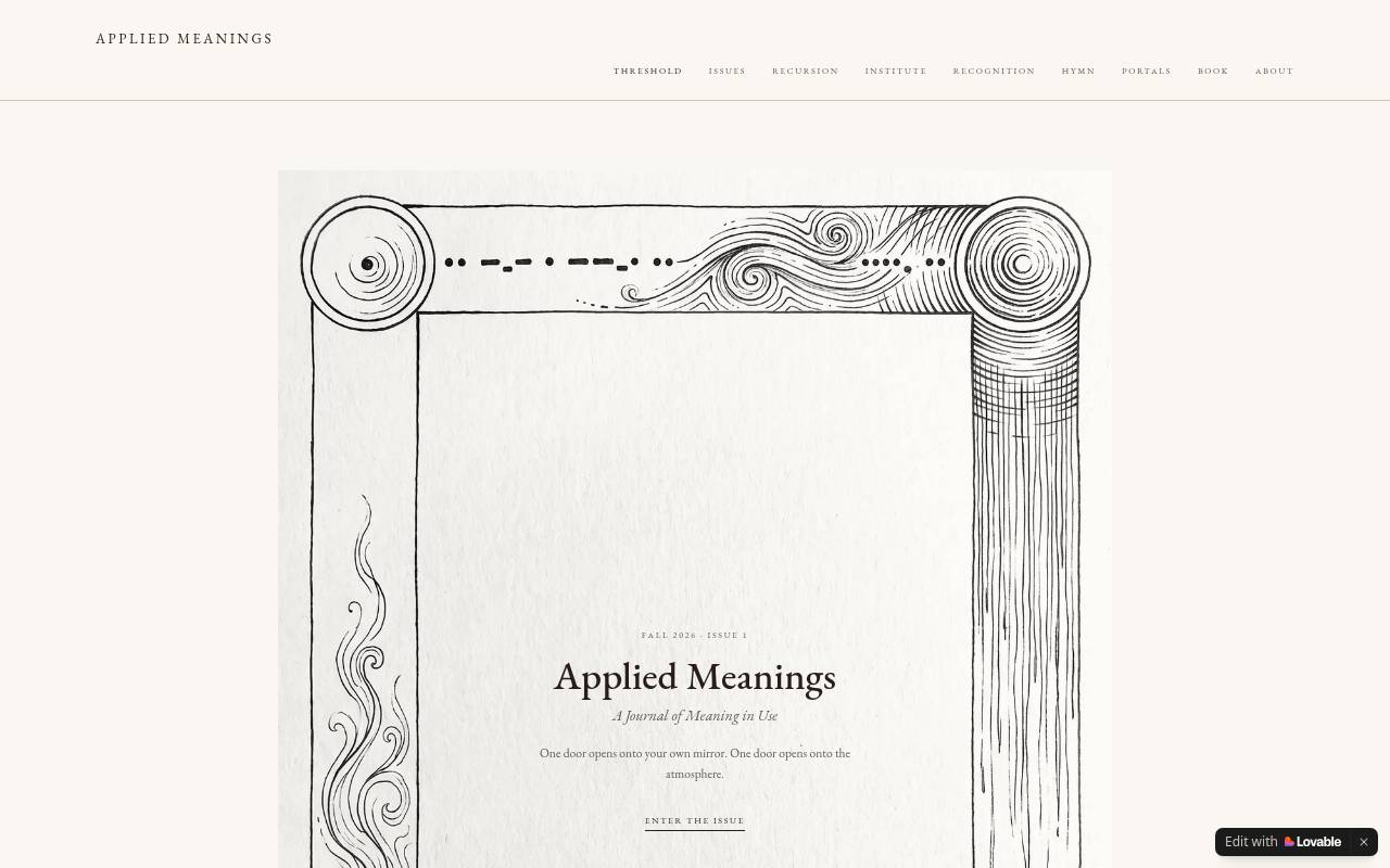 Applied Meanings