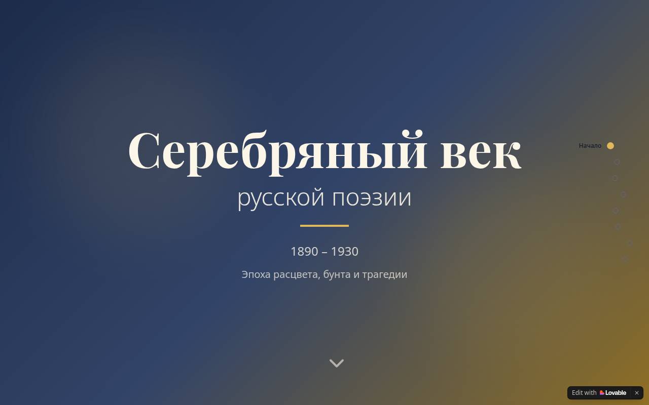 Russian Silver Age Poetry